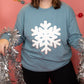 Chenille Snowflake—Long Sleeve Tee Comfort Colors