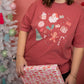 Distressed Ho Ho Ho Holiday Tee— Crimson Comfort Colors