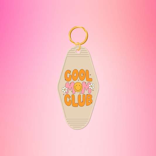 Cool Mom Club Vintage Motel Keychain