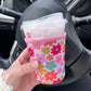 Retro Florals Cup Cover Koozie