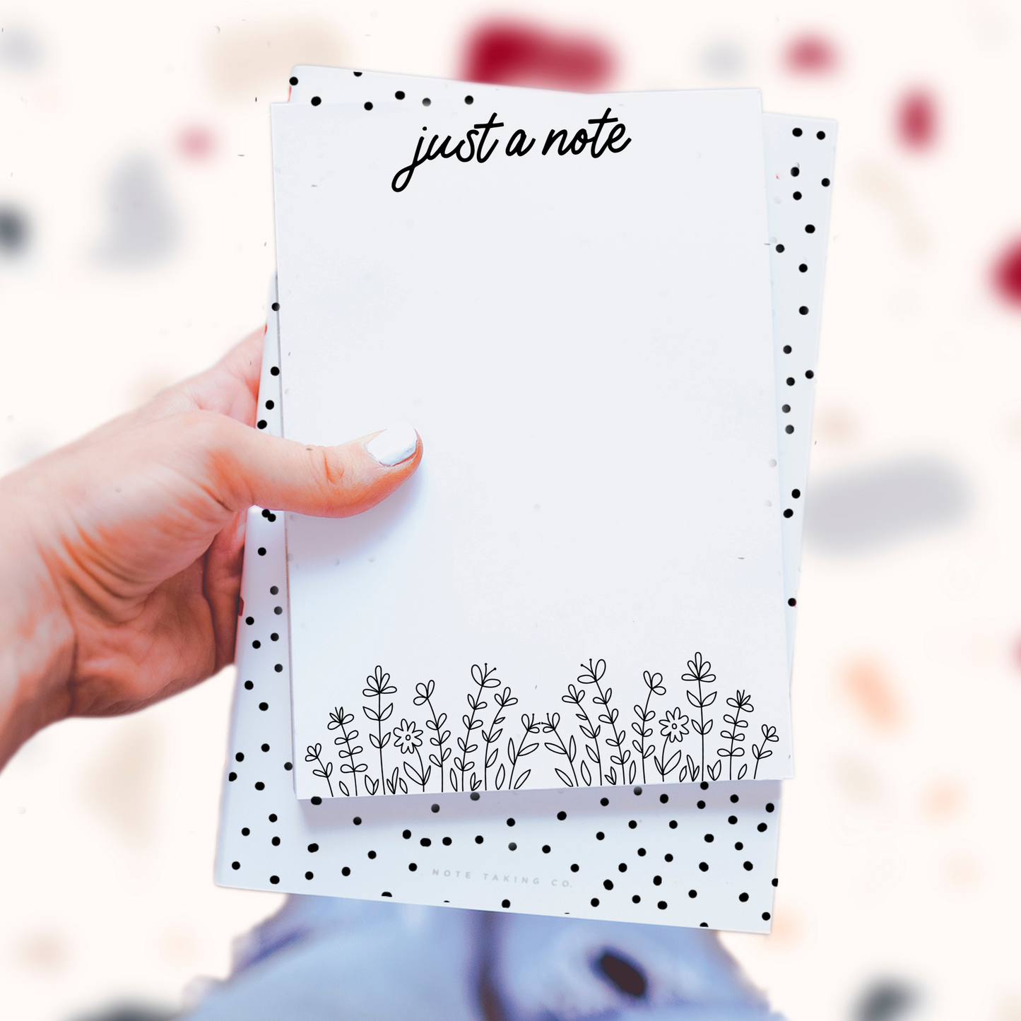 5x7 Just a Note Meadow Notepad