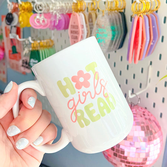 Hot Girls Read 15 oz. Mug