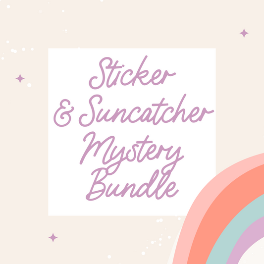 Suncatcher and Sticker Mystery Bundle—$14.00