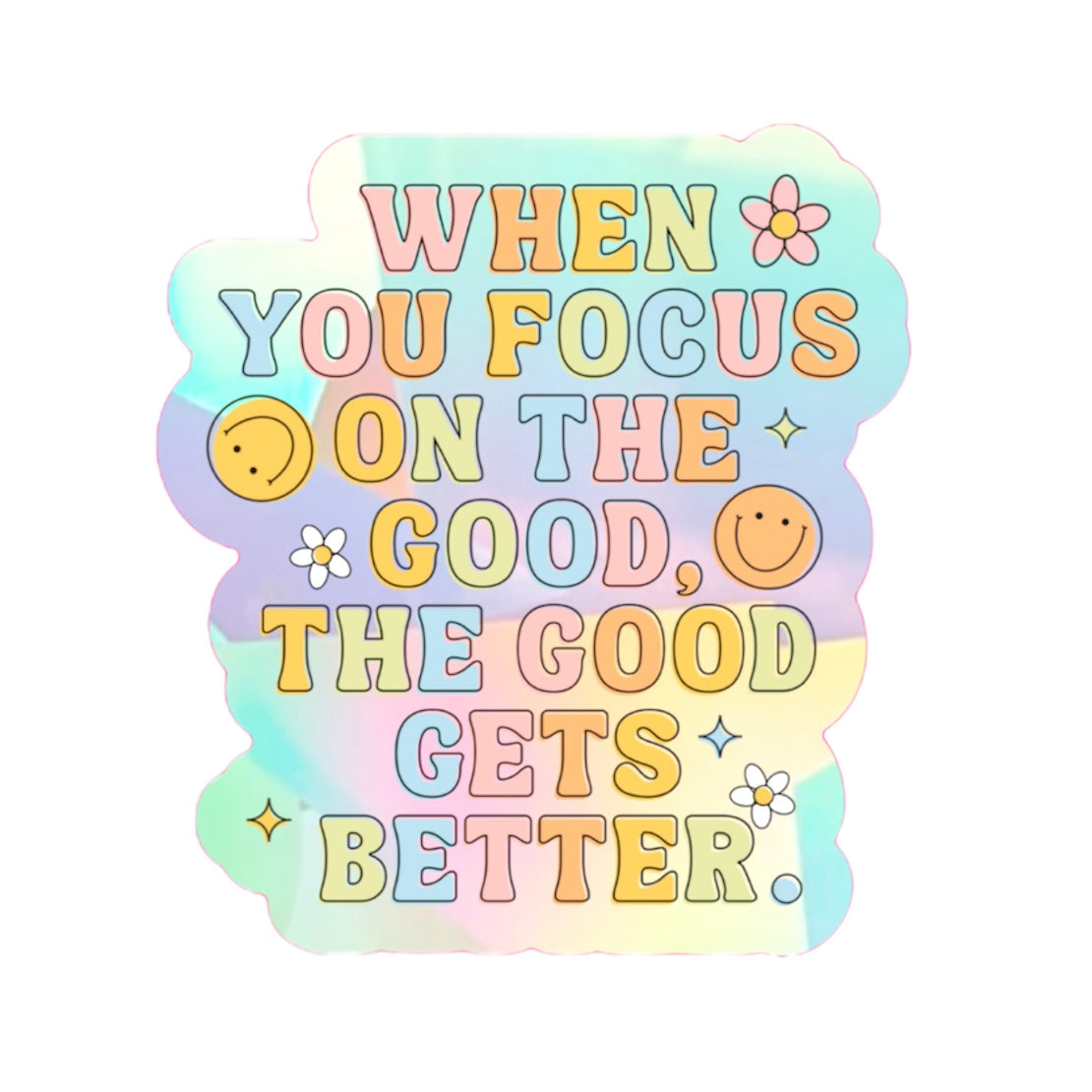 Focus on the Good Suncatcher 4" Decal